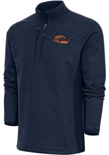 Antigua Pepperdine Waves Mens Navy Blue Course Pullover Jackets