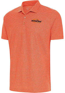 Antigua Pepperdine Waves Mens Orange Esteem Short Sleeve Polo
