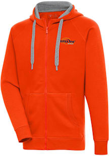 Antigua Pepperdine Waves Mens Orange Victory Long Sleeve Full Zip Jacket