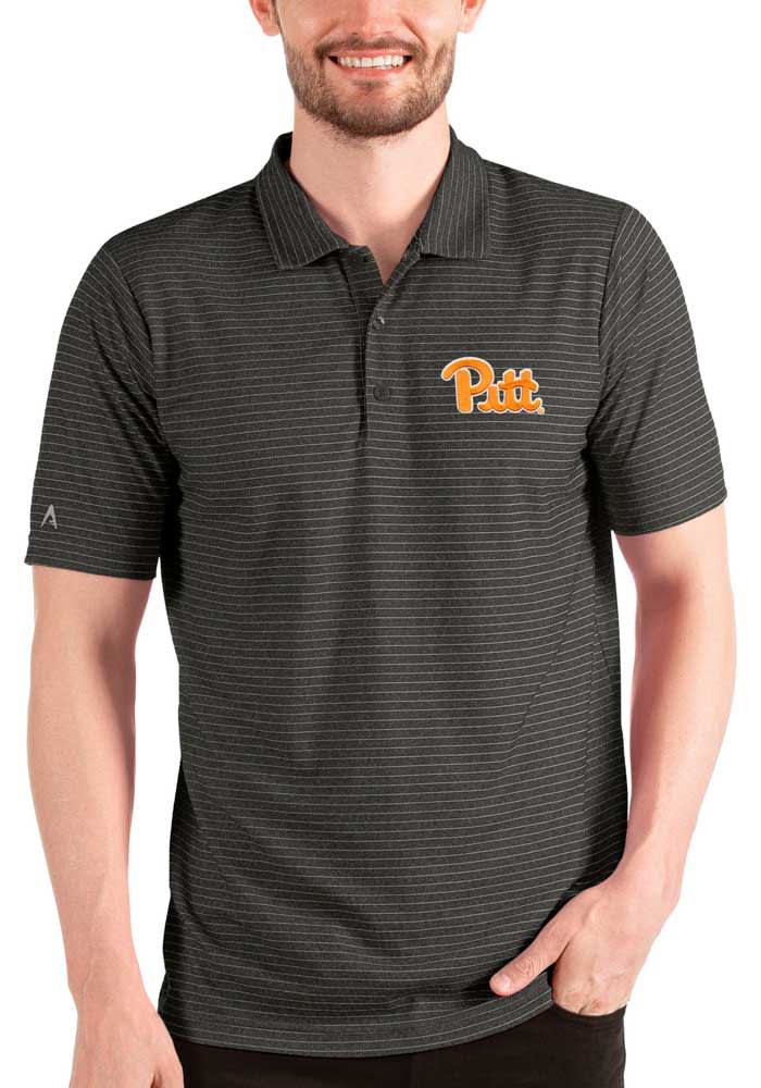 Nike Pitt Panthers Mens Blue Franchise Short Sleeve Polo