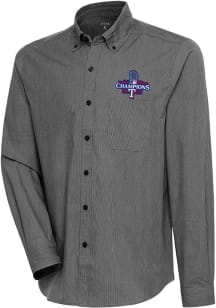 Antigua Texas Rangers Mens Black 2023 MLB World Series Champions Compression Long Sleeve Dress S..
