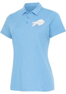 Antigua Buffalo Bills Womens Blue Matter Short Sleeve Polo Shirt