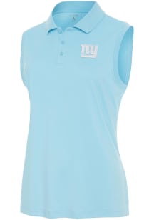 Antigua New York Giants Womens Blue Recap Polo Shirt