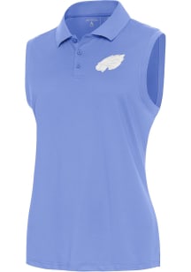 Antigua Philadelphia Eagles Womens Purple Recap Polo Shirt