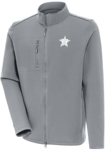 Antigua Houston Astros Mens Grey Objection White Logo Light Weight Jacket