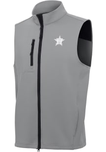 Antigua Houston Astros Mens Grey Demand White Logo Sleeveless Jacket