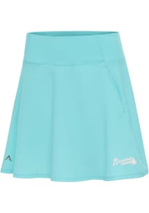 Antigua Atlanta Braves Womens Blue Chip Skort White Logo Skirt