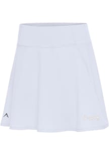 Antigua Atlanta Braves Womens White Chip Skort White Logo Shorts