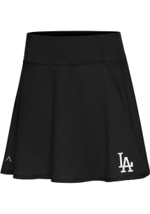 Antigua Los Angeles Dodgers Womens Black Chip Skort White Logo Shorts