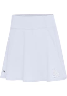 Antigua Los Angeles Dodgers Womens White Chip Skort White Logo Shorts