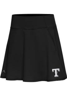Antigua Texas Rangers Womens Black Chip Skort White Logo Shorts