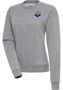 Antigua Nashville Stampede Womens Grey Victory Crew Sweatshirt