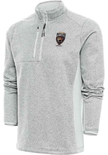 Antigua Texas Rattlers Mens Grey Course Pullover Jackets