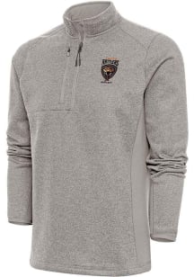 Antigua Texas Rattlers Mens Oatmeal Course Pullover Jackets