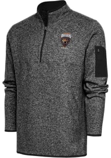 Antigua Texas Rattlers Mens Black Fortune Long Sleeve 1/4 Zip Fashion Pullover