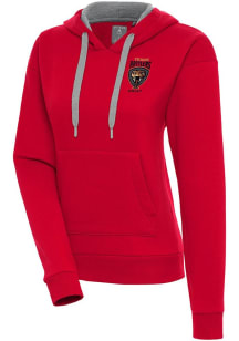 Antigua Texas Rattlers Womens Red Victory Hooded Sweatshirt