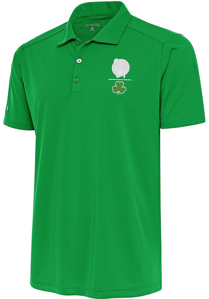 Antigua Boston Celtics Mens Shamrock Tribute GREEN Short Sleeve Polo