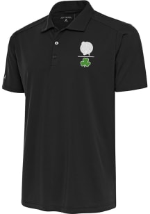 Antigua Boston Celtics Mens Grey Shamrock Tribute Short Sleeve Polo