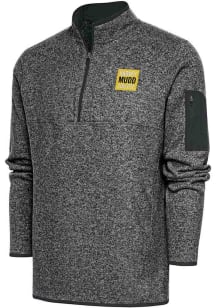 Antigua Harvey Mudd College Mens Grey Fortune Big and Tall 1/4 Zip Pullover