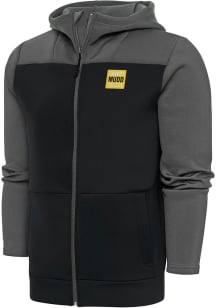 Antigua Harvey Mudd College Mens Grey Protect Long Sleeve Full Zip Jacket