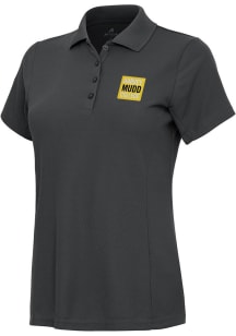 Antigua Harvey Mudd College Womens Grey Legacy Pique Short Sleeve Polo Shirt