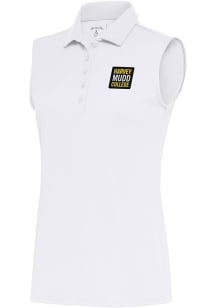 Antigua Harvey Mudd College Womens White Tribute Polo Shirt
