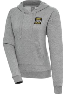 Antigua Harvey Mudd College Womens Grey Victory Hooded Sweatshirt