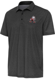 Antigua Cleveland Browns Mens Black Brownie Relic Short Sleeve Polo