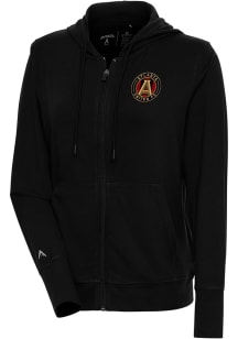 Antigua Atlanta United FC Womens Black Moving Long Sleeve Full Zip Jacket