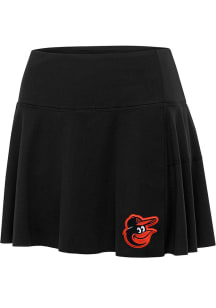 Antigua Baltimore Orioles Womens Black Raster Skirt