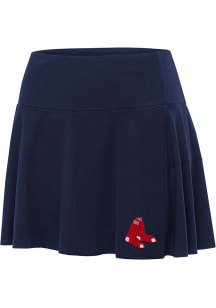 Antigua Boston Red Sox Womens Navy Blue Raster Skirt