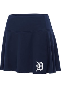 Antigua Detroit Tigers Womens Navy Blue Raster Skirt