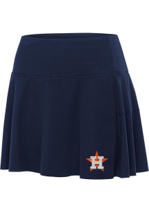 Antigua Houston Astros Womens Navy Blue Raster Skirt