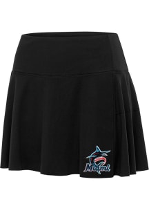 Antigua Miami Marlins Womens Black Raster Skirt