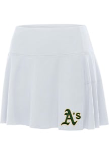 Antigua Oakland Athletics Womens White Raster Skirt