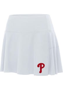 Antigua Philadelphia Phillies Womens White Raster Skirt
