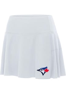 Antigua Toronto Blue Jays Womens White Raster Skirt