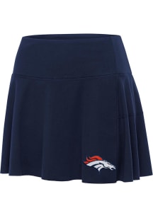 Antigua Denver Broncos Womens Navy Blue Raster Skirt