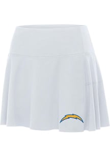 Antigua Los Angeles Chargers Womens White Raster Skirt
