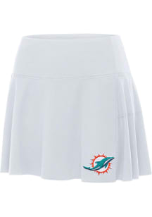 Antigua Miami Dolphins Womens White Raster Skirt