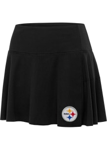 Antigua Pittsburgh Steelers Womens Black Raster Skirt