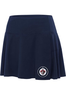 Antigua Winnipeg Jets Womens Navy Blue Raster Skirt