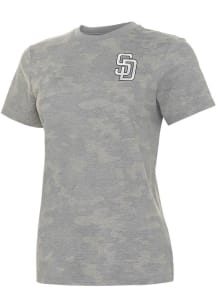 Antigua San Diego Padres Womens White Metallic Rogue T-Shirt