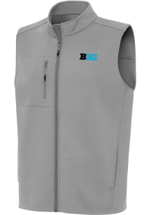 Mens Big Ten Grey Antigua Demand Vest