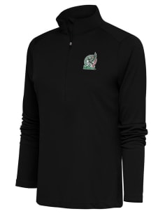 Antigua El Tri Womens Black Statement 1/4 Zip Pullover