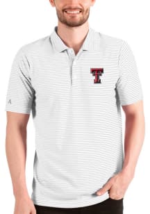 Antigua Texas Tech Red Raiders Mens White Esteem Short Sleeve Polo