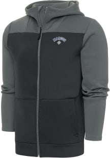 Antigua Dayton Marcos Mens Grey Protect Long Sleeve Full Zip Jacket