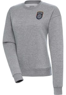 Antigua San Diego FC Womens Grey Victory Crew Sweatshirt