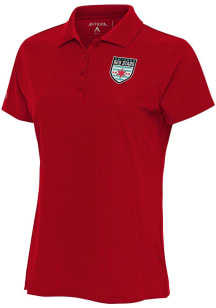 Antigua Chicago Red Stars Womens Red Legacy Pique Short Sleeve Polo Shirt
