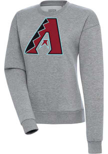 Antigua Arizona Diamondbacks Womens Grey Victory Crew Sweatshirt